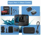 Combo Máy quay GoPro Hero 11 Black Chính Hãng + Thẻ nhớ 128GB + Sạc dự phòng cầm tay + Dán màn hình