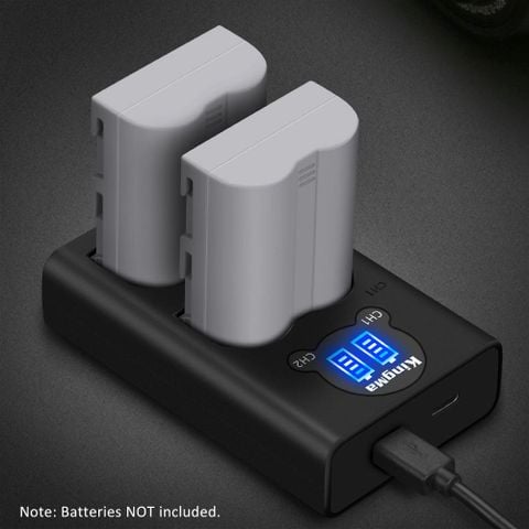 Bộ 2 pin 1 sạc đôi Kingma cho Nikon EN-EL3E Ver 2