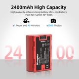 Pin Sạc đôi LCD Kingma for Fujifilm NP-W235 2400mAh