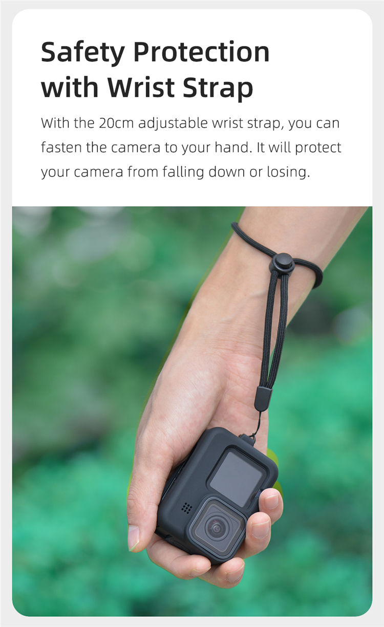 Vỏ silicone cho máy ảnh KingMa cho máy ảnh Gopro Hero 9 Black