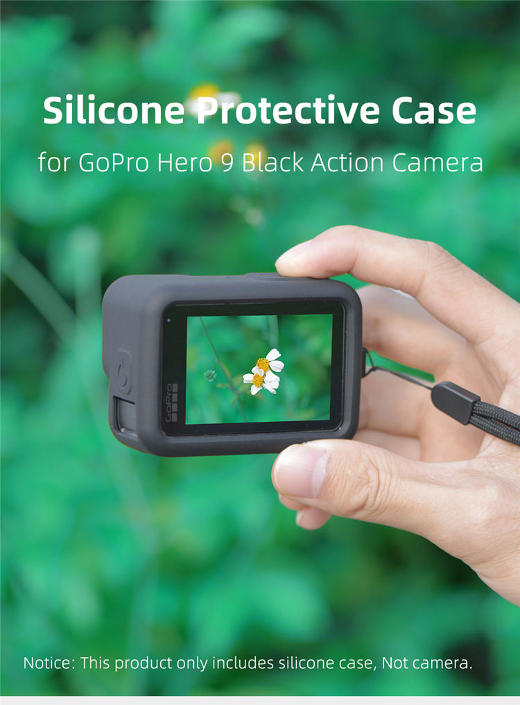 Vỏ silicone cho máy ảnh KingMa cho máy ảnh Gopro Hero 9 Black