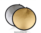 Hắt sáng tròn 2 in 1 vàng-bạc, size 80cm