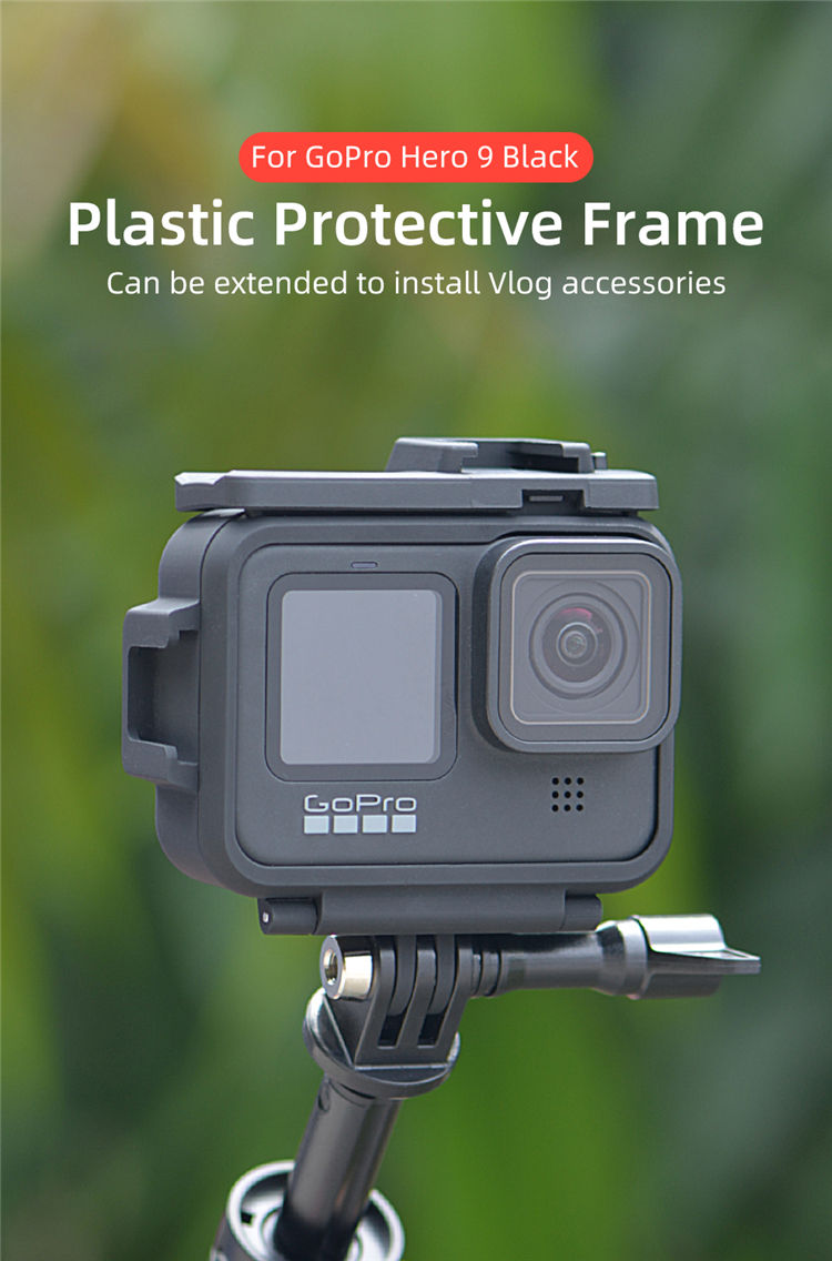 Camera Hành Động KingMa Khung Bảo Vệ Bằng Nhựa Cho Gopro Hero 9 Black