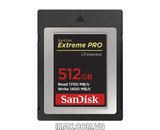Thẻ nhớ CFexpress Type B card Sandisk Extreme Pro 512GB 1700/1400MB/s