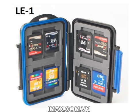 Hộp đựng thẻ nhớ Backpacker LE-1 đựng 4CF, 8SD