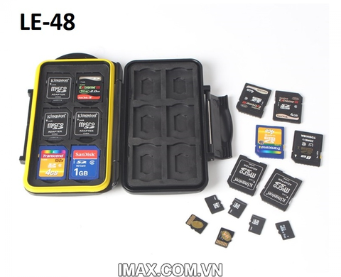 Hộp đựng thẻ nhớ Backpacker LE-48 đựng 12SD, 12 Micro