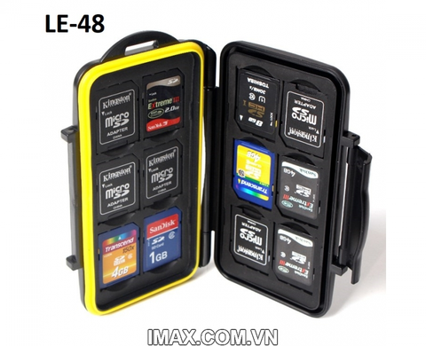 Hộp đựng thẻ nhớ Backpacker LE-48 đựng 12SD, 12 Micro