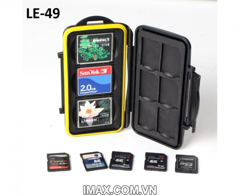 Hộp đựng thẻ nhớ Backpacker LE-49 đựng 3CF, 6SD