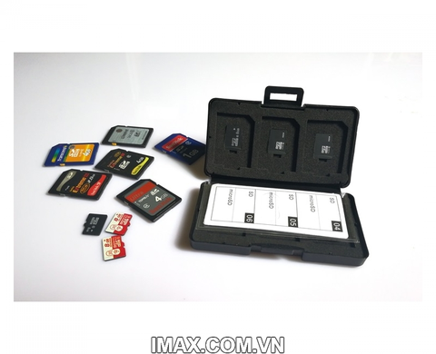 Hộp đựng thẻ nhớ Backpackers GX-6SD6TF, chứa 6SD, 6Micro