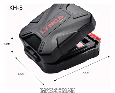 Hộp đựng thẻ nhớ Lynca KH-5, Chứa 2CF, 3SD, 2Micro, 2XQD