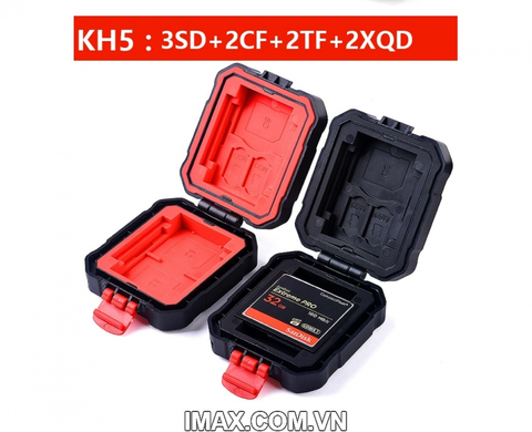 Hộp đựng thẻ nhớ Lynca KH-5, Chứa 2CF, 3SD, 2Micro, 2XQD