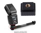 Hot shoe chuyển đổi cài đèn Flash, Led vào chân