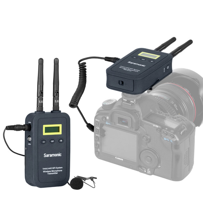Saramonic Vmiclink5 Hifi 5.8ghz Lavalier Ve Áo Microphone Không Dây Hệ Thống Cho Thu Thập Tin Tức Báo Cáo Làm Việc Với Máy Ảnh Dslr - Buy Ve Áo Micro Không Dây,Lavalier