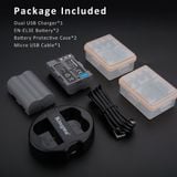 Bộ 2 viên pin 1 sạc đôi kingma for nikon EN-EL3E Ver 1