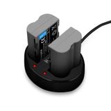 Bộ 2 viên pin 1 sạc đôi kingma for nikon EN-EL3E Ver 1
