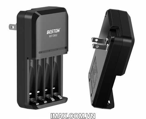 Sạc Pin AA, AAA Beston C9012 sạc nhanh Ni-Mh 1.2V 4 pin, có đèn LED báo