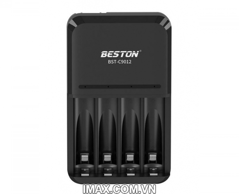Sạc Pin AA, AAA Beston C9012 sạc nhanh Ni-Mh 1.2V 4 pin, có đèn LED báo