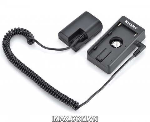Bộ Giả Pin/ Pin ảo Dummy Battery Canon DR-LP-E6 và Đế pin Kingma BM-F980D