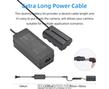 Bộ pin giả KingMa NP-F550 với Bộ chuyển đổi nguồn điện EU plug Power adapter