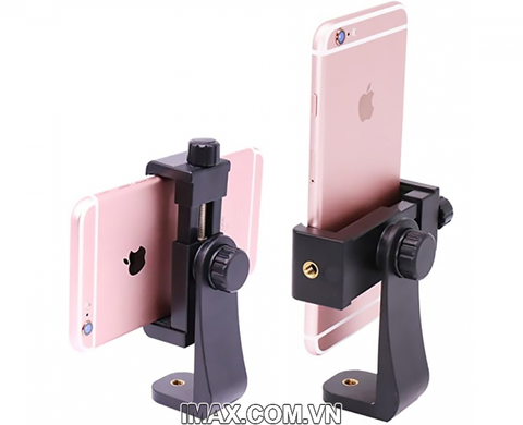 Kẹp điện thoại 2 lỗ xoay 360 độ