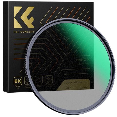Kính lọc khuếch tán Filter K&F Concept Black Mist 1/2 (79%  Transmittance)