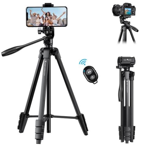 Chân máy ảnh 2 in 1 kết hợp điện thoại có remote K&Fconcept B174A1 - KF09.125