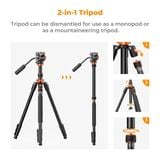 Chân máy ảnh K&Fconcept K234A7+FH-03 - KF09.136