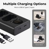 Bộ pin sạc máy ảnh K&F Concept NP-W235 2200mAh - KF28.0018