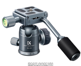 Đầu bi kim loại có tay cầm Xoay 360 độ K&F Concept BH-26 Xám (KF31.049V1)