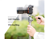 Đầu bi kim loại có tay cầm Xoay 360 độ K&F Concept BH-26 Xám (KF31.049V1)