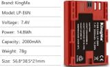 Bộ Pin Sạc đôi Kingma Kingma Ver 4 for Canon LP-E6NH, 2400mAh (sạc nhanh)