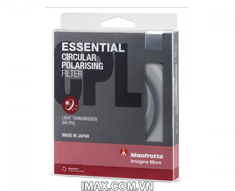 Kính lọc Filter Manfrotto Essential CPL 58mm