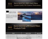 Kính lọc Filter vuông Benro Master GND8 (0.9) Hard 170x190mm