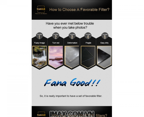 Kính lọc Filter vuông Benro Master ND16/64 170x170mm