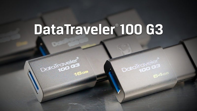 Thẻ USB 3.0 16GB-256GB – DT100G3 – Kingston Technology - YouTube