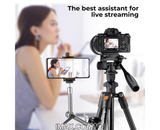 Chân máy ảnh K&F Concept K234A0+Video Head+Mobile Phone Clip - KF09.115