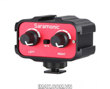 Thiết bị kết nối mic thu âm với máy ảnh, máy quay 2 mic cùng lúc Audio Adapter SR-AX100 Saramonic