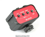 Thiết bị kết nối mic thu âm với máy ảnh, máy quay 2 mic cùng lúc Audio Adapter SR-AX100 Saramonic