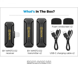 Mic thu âm Boya BY-WM3T2-D2, Hàng chính hãng