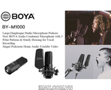 Micro thu âm BOYA BY-M1000 trong phòng thu