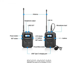 Micro thu âm không dây Boya BY-WM6S thế hệ UHF mới, Chính hãng