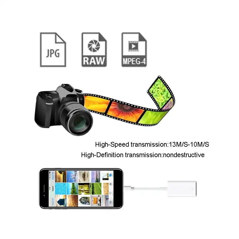 Mini SD Đầu Đọc Thẻ Cho iPhone iPad Thẻ Nhớ Adapter Đọc Đầu Đọc ...