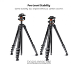 Chân máy ảnh K&F Concept Compact Travel Tripod M1+BH-36L - KF09.105V1