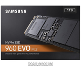 Ổ cứng 1TB SSD Samsung 960 EVO PCIe NVMe M.2 2280
