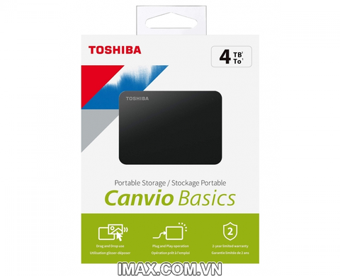 Ổ Cứng Di Động HDD USB 3.2 Gen 1 Toshiba Canvio Basic 4TB