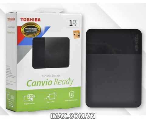 Ổ Cứng Di Động HDD USB 3.2 Gen 1 Toshiba Canvio Ready 1TB