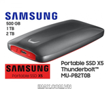 Ổ cứng di động SSD Portable Samsung X5 2TB