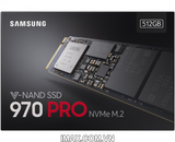 Ổ cứng SSD M2-PCIe 512GB Samsung 970 PRO NVMe 2280