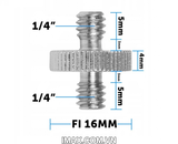 Ốc chuyển đổi 2 đầu 1/4