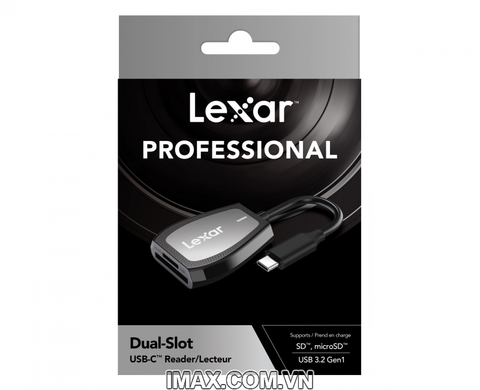 Đầu đọc thẻ Lexar Professional 2 in 1 (MicroSD, SD) USB Type-C Dual-Slot